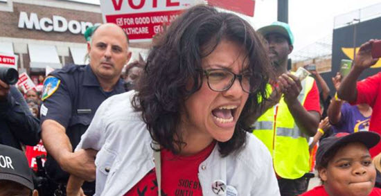 Rashida Tlaib yelling ‘Racist!’