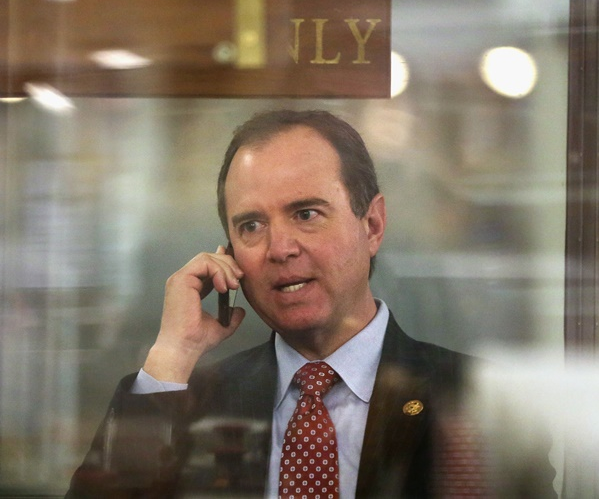 Adam Schiff on the phone