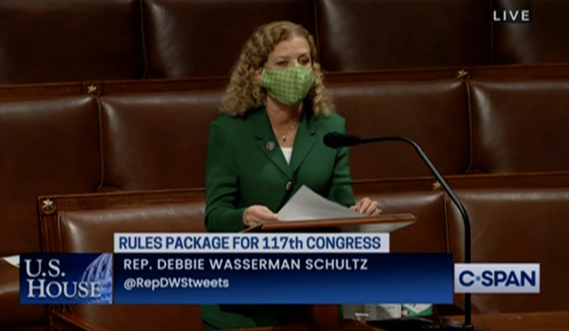 Debbie Wasserman Schultz speaking.