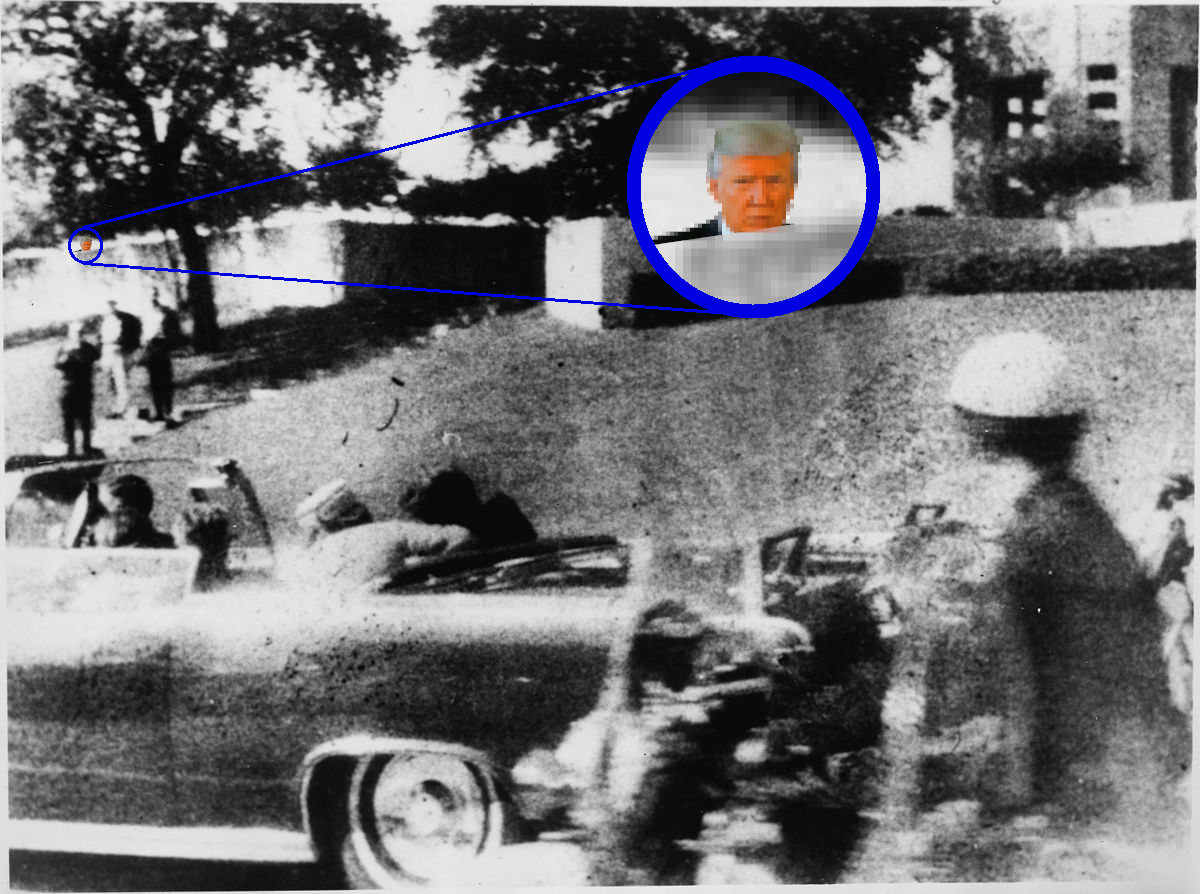 Trump at the Grassy Knoll