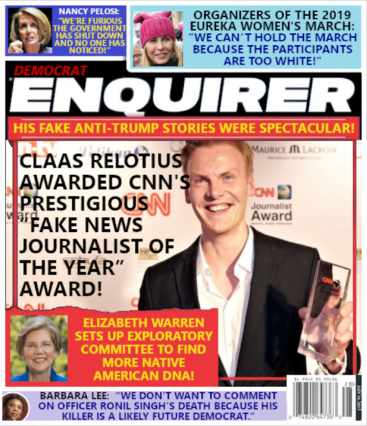 Magazine Cover:  Claas Relotius