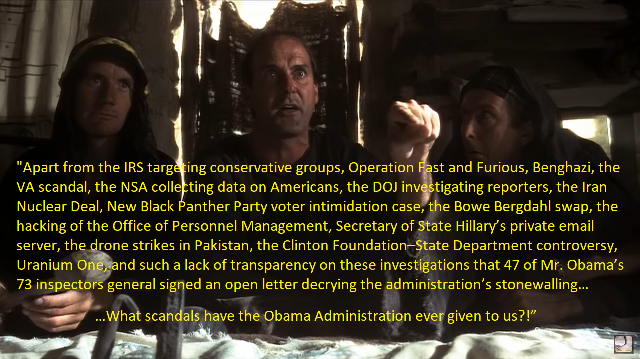 "What Scandals has Obama Ever Given to Us?"