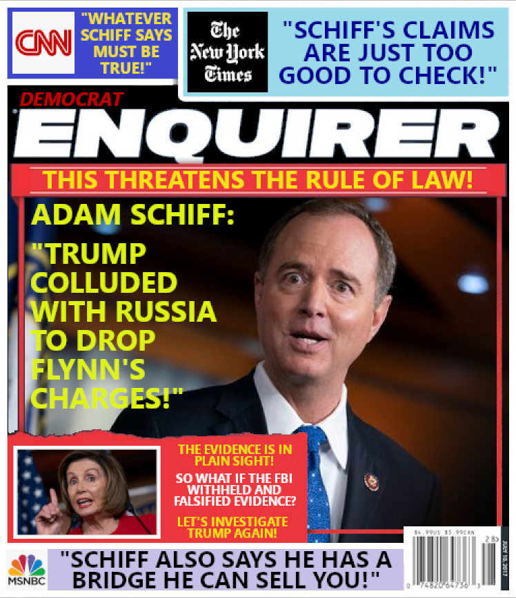 Adam Schiff blaming Trump.