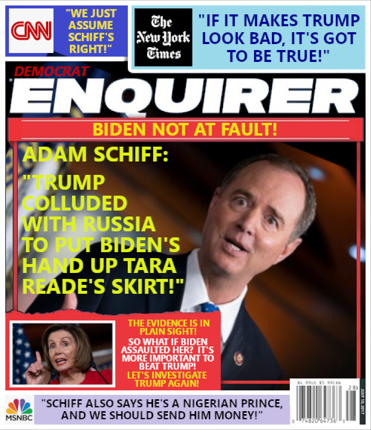 Adam Schiff blaming Trump.