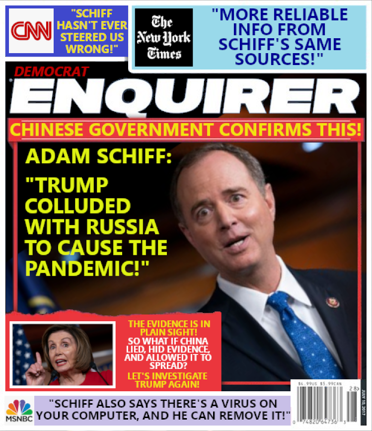 Adam Schiff blaming Trump.