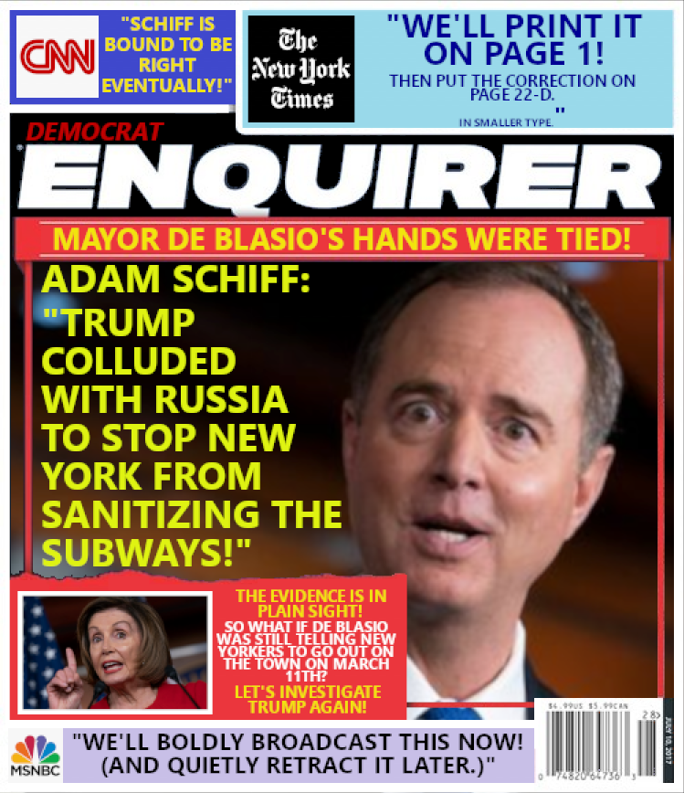 Adam Schiff blaming Trump.