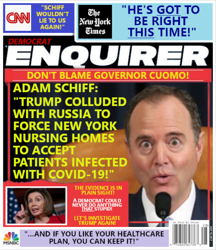 Adam Schiff blaming Trump.
