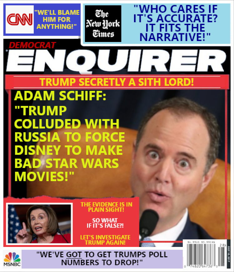 Adam Schiff blaming Trump.